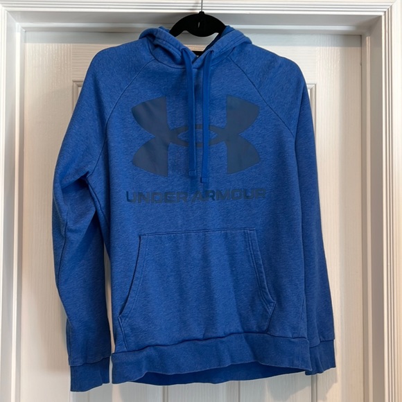 Under Armour Blue Small Hooded Pullover Sweatshirt - Picture 1 of 8